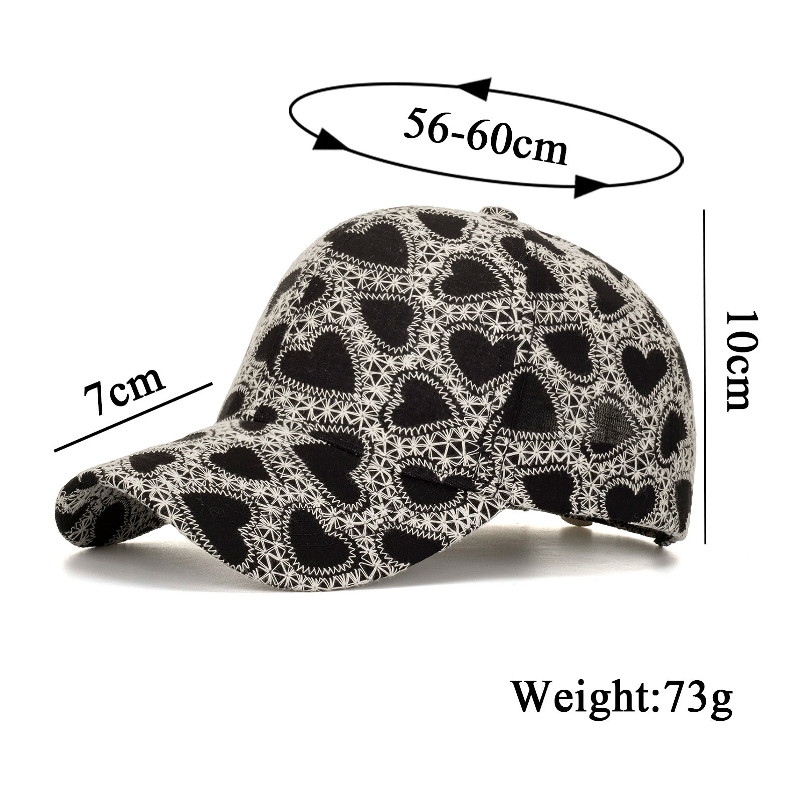Wholesale Love Embroidered Baseball Cap Outdoor Sun Protection Sun Hat